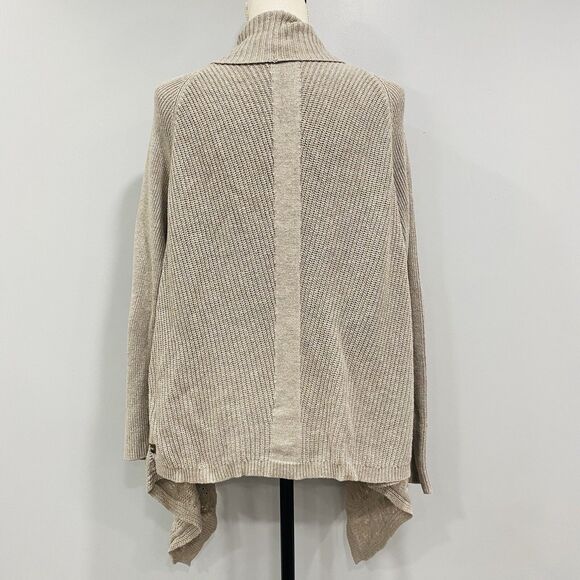 MATILDA JANE M Lets Get Away Crochet Cashmere Blend Open Cardigan Beige Boho - Picture 6 of 16